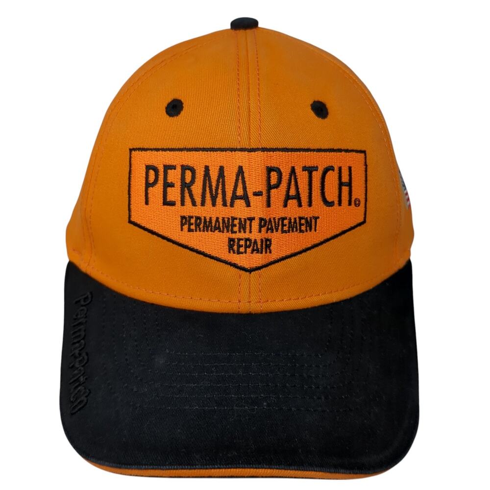 Perma Patch Permanent Pavement Repair Baseball Cap Orange One Size 6 Panel Max
